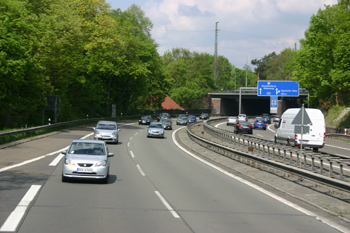 A115 Autobahn Berlin AVUS Zubringer Nikolassee 115