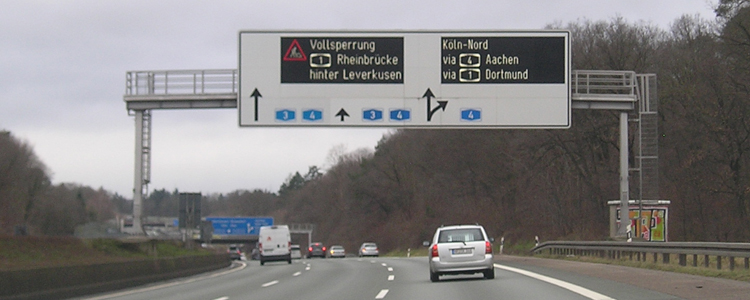 A1 Rheinbrücke Leverkusen Köln Verkehrsfreigabe  Vollsperrung Autobahn 43