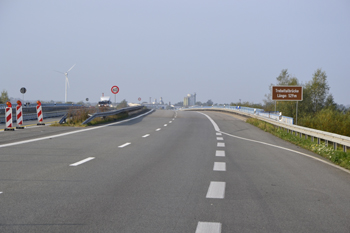 A20 Ostseeautobahn abgesackt Tribsees Anschlustelle Autobahnberfhrung  400