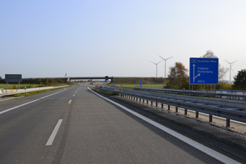A20 Ostseeautobahn abgesackt Tribsees Straendammrutschung Fahrbahnsenkung 454