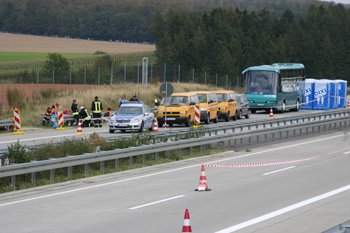 A38 Autobahn Papstbesuch Etzelsbach Eichsfeld Vollsperrung Pilger Mobiltoiletten 22