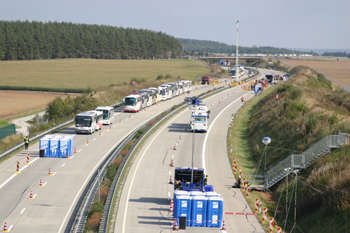 A38 Autobahn Papstbesuch Etzelsbach Eichsfeld Vollsperrung Pilger Mobiltoiletten 68