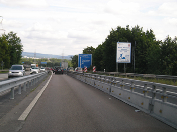 A643 Lkw Sperre Autobahn Rheinbrücke Wiebaden Schierstein Mainz Mombach 98