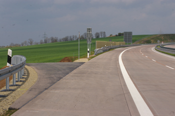 A 38 Bundesautobahn  Artern - Heldrungen Betriebszufahrt 17