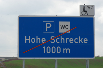 A 38 Bundesautobahn  Artern - Heldrungen Parkplatz Hohe Schrecke 03