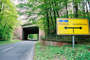 A 3 Autobahn Weibersbrunn - Rohrbrunn im Spessart 12