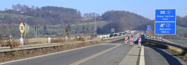 A 544 Aachen Autobahn Vollsperrung Haarbachtalbrücke Sprengung Brückenneubau Hüls 32