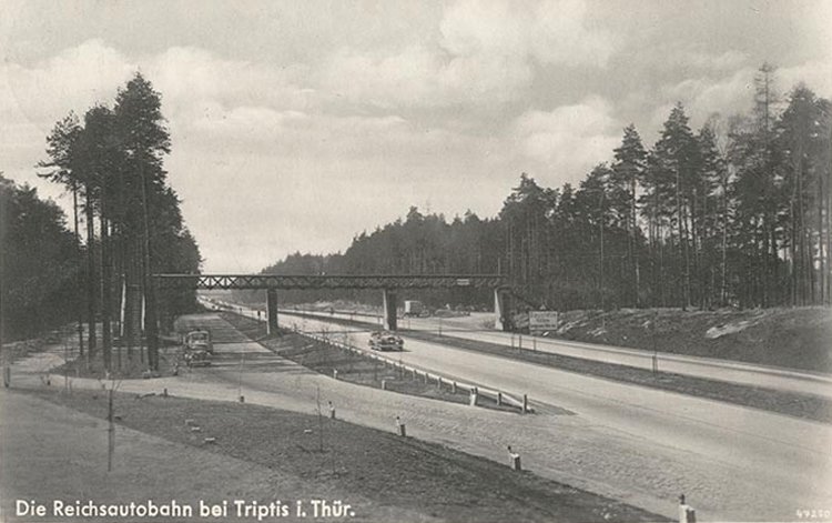 Älteste Autobahnrastanlage Deutschlands Rodaborn Triptis Reichsautobahn Berlin - München P3