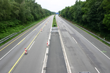 Autobahn Vollsperrung A52 Ruhrtalbrücke 34