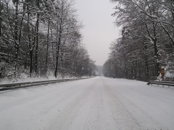 Autobahn im Schnee 55