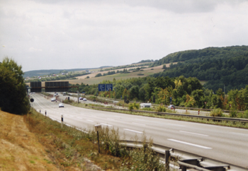 Autobahndreieck Kirchheim Bundesautobahnen A 7 A 4 190-11