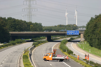 Autobahnkreuz Kaarst Bundesautobahnen A 52 A 57 304