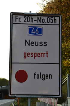 Autobahntunnel A46 Düsseldorf Universitätstunnel  Tunnel Wersten 313