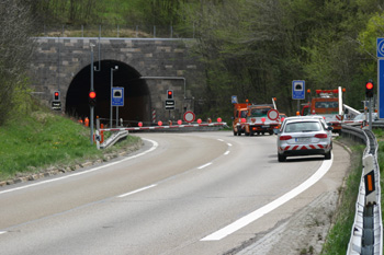 Autobahntunnel A 8 Lmmerbuckel funktionaler Tunneltest 12