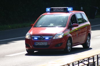 Feuerwehr A 40 Ruhrschnellweg Still-Leben6583