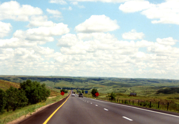 I-90 Interstate Highway Autobahn USA South Dakota 155-15