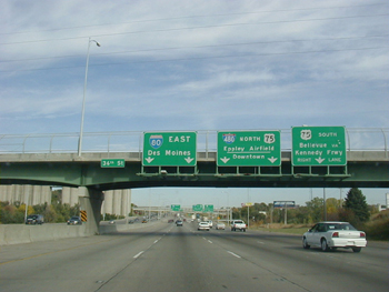 Interstate 80 in Nebraska USA Autobahn 20