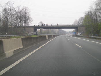 Wiederfreigabe Autobahn A 57 Dormagen nach Vollsperrung93
