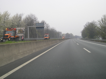 Wiederfreigabe Autobahn A 57 Dormagen nach Vollsperrung96