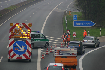 Wiederfreigabe Autobahn A 57 Dormagen nach Vollsperrung 34