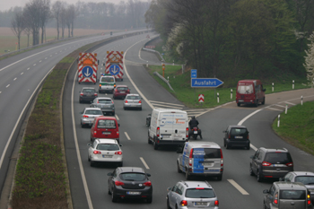 Wiederfreigabe Autobahn A 57 Dormagen nach Vollsperrung 64