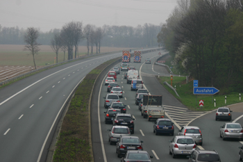 Wiederfreigabe Autobahn A 57 Dormagen nach Vollsperrung 69