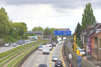 A40 Autobahn Ruhrschnellweg Vollsperrung