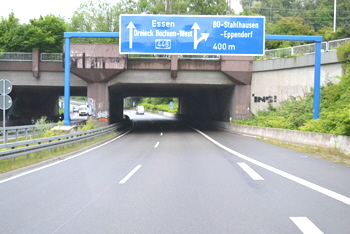 A448 A40 Autobahndreieck Bochum-West Verkehrsfreigabe Donezk-Ring Bochumer Lösung 67