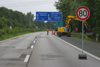 Autobahn Vollsperrung A52 Breitscheid - Essen-Kettwig 12