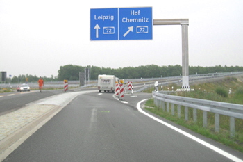 Bundesautobahn A72 Leipzig - Chemnitz Borna Rochlitz Rathendorf Verkehrsfreigabe 38